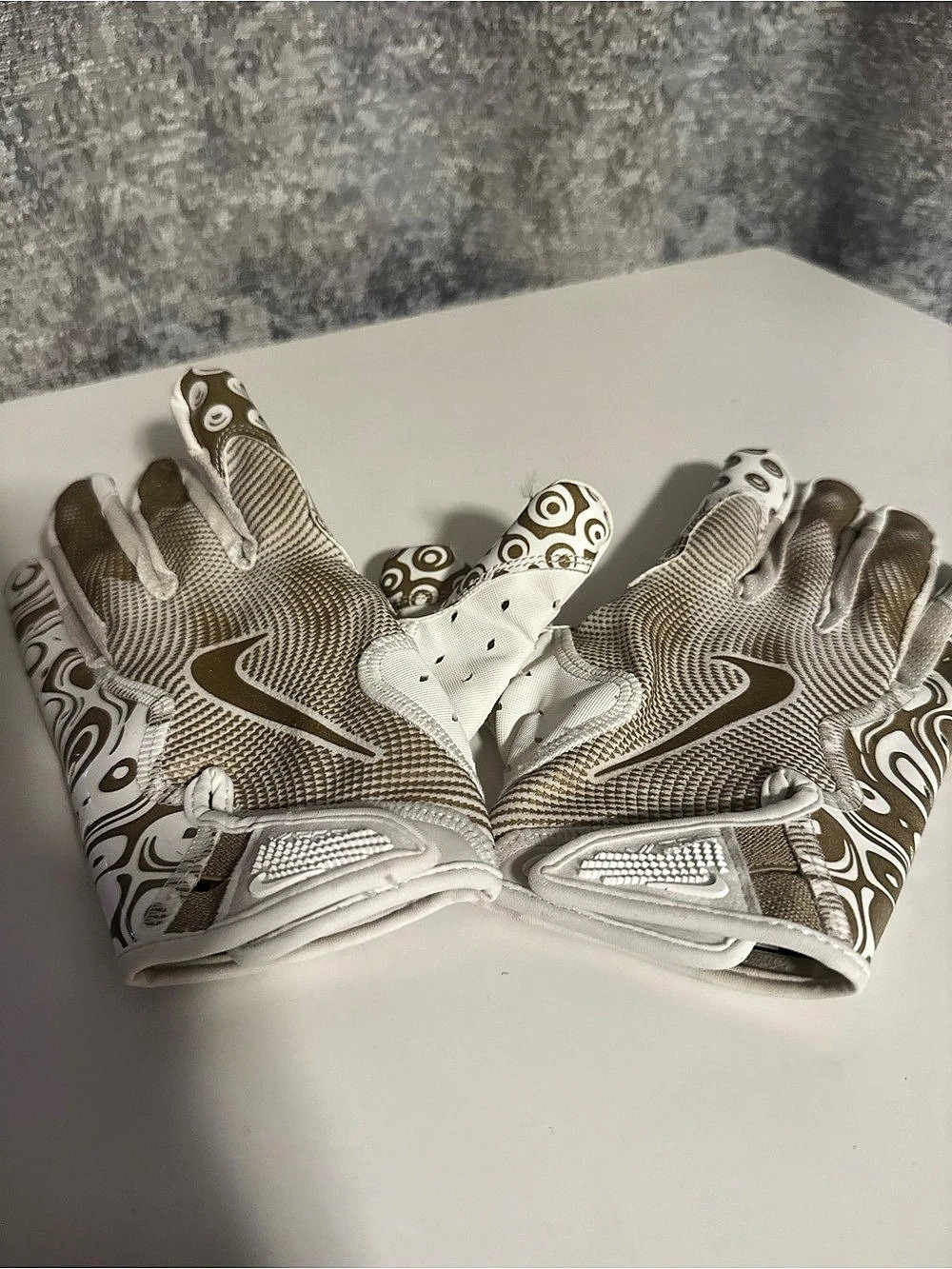 Nike SFIA Football Glove Specification Football Gloves White & Brown Medium Like